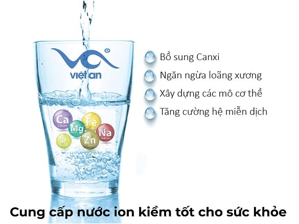 Cung cấp nước ion kiềm tốt cho sức khỏe